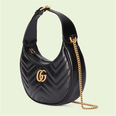 gg marmont half moon shaped mini bag|gg marmont small shoulder bag.